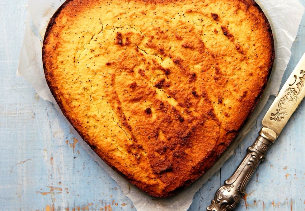 Mandelkake med valmuefrø